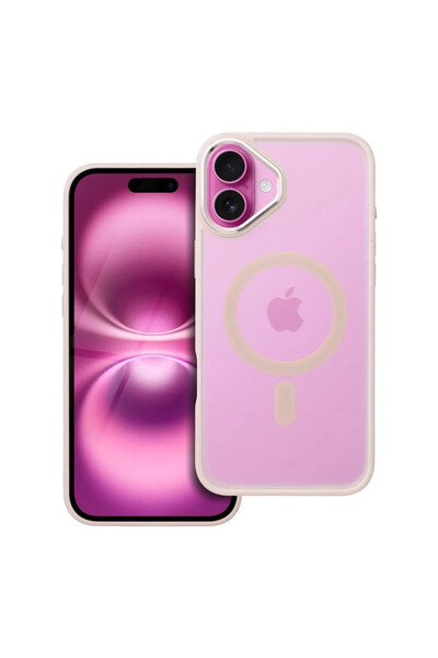 Optim Solution Husa de Protectie MatteMag pentru Apple iPhone 16 Plus, ProCore Tech, Roz