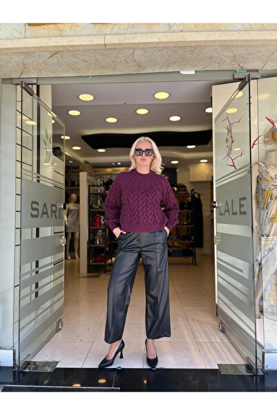 Unique TRICO DETALIAT TRICOTAT SEMI PESCAVORĂ