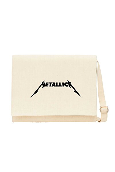 CrowsGate Τσάντα Messenger από καμβά με κλασικό λογότυπο Metallica