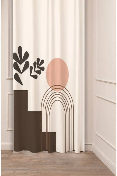 GREENDECOR Patterned Geometric Striped Authentic Special Design Digital Print...