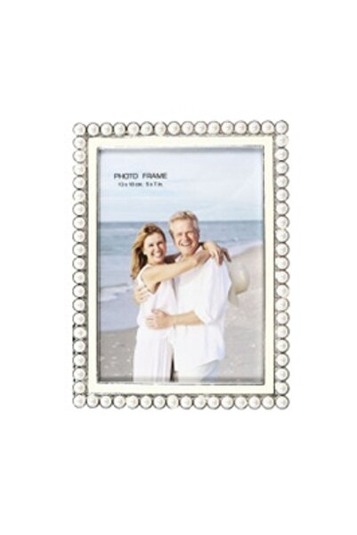 SHOPIENS Photo Frame Love, Asymmetric, 50x38x3 cm, Collage with 6 Photos, White + Black, Plastic