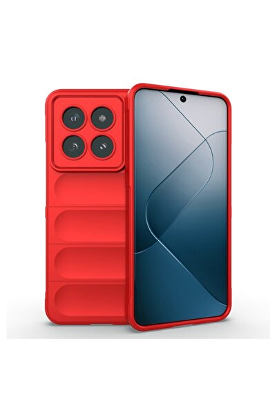 Optim Solution Θήκη Buffer με Μικροΐνες για Xiaomi 15 Pro, Εύκαμπτη TPU, Κόκκινη