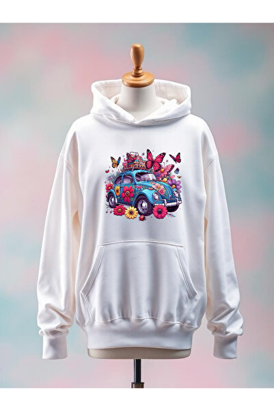 Vordevia سويت شيرت أبيض كبير الحجم من القطن المطبوع من كاريتا كاريتا