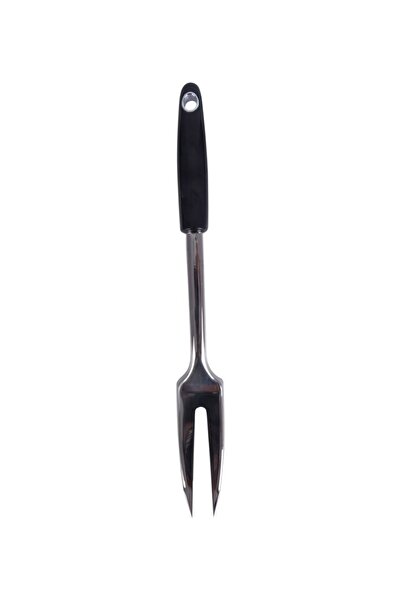 Chef Craft 12-inch silver and black stainless steel fork