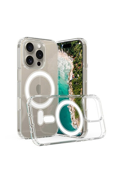 Optim Solution Husa AcrylVitrine pentru Apple iPhone 16 Pro, MagSafe, Anti-Ye...