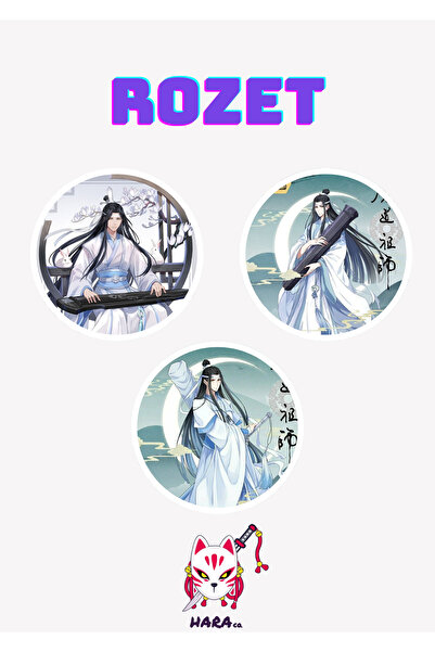 Hara Company The Untamed Webtoonu Lan Wangji Webtoon Rozet Seti 3’lü