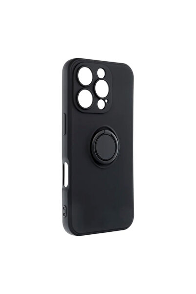 Optim Solution Husa Premium pentru Apple iPhone 16 Pro, Microfibra, Ring Hold...