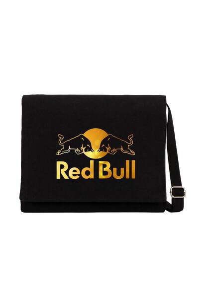 CrowsGate Redbull Gold crna platnena torba za poruke