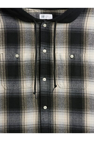 GAP Erkek Siyah Standart Fit Oxford Gömlek