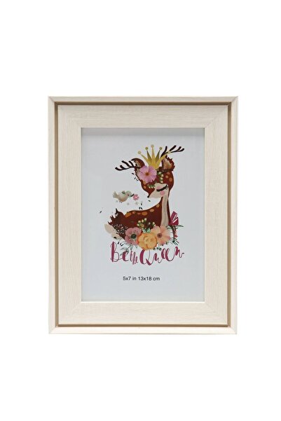 SHOPIENS Photo frame 3806-A-W699 57, rectangular, 18 x 13 cm, cream, MDF