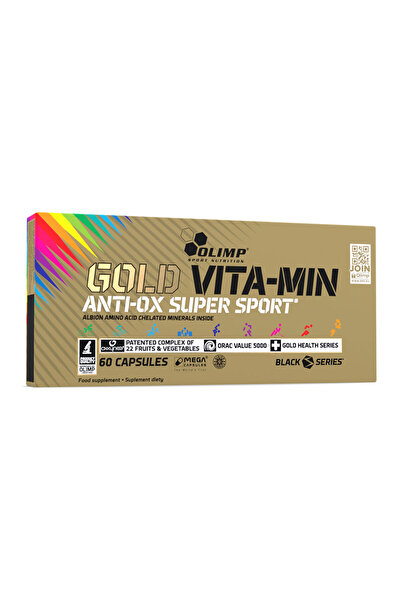 OLIMP SPORT NUTRITION جولد فيتامين-مين مضاد للأكسدة سوبر سبورت، 60 كبسولة