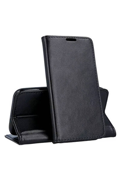 Optim Solution Husa Flip PU pentru Samsung Galaxy S25, Tip Carte, Suport Card, Protectie Completa, Negru