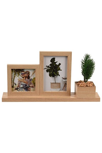 SHOPIENS Photo Frame C37890610, rectangular, 37 x 7 x 19 cm, with 2 pictures, collage type, , MDF
