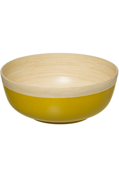 Five Simply Smart Modern Round Bamboo Salad Bowl 30cm