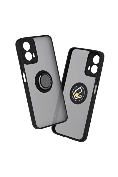Optim Solution Husa Sheen cu Bumper TPU pentru Motorola Moto G85, Inel Glinth...