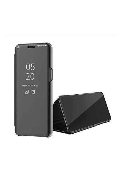 AZIAO Husa Mirror tip carte pentru Samsung Galaxy Note 10, Flip Standing Cover, Slim Fit, Negru
