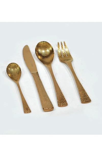 Generic 24-piece rose gold spoon set