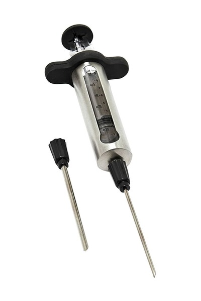 Broil King Convenient stainless steel grill, silver and black brine injector