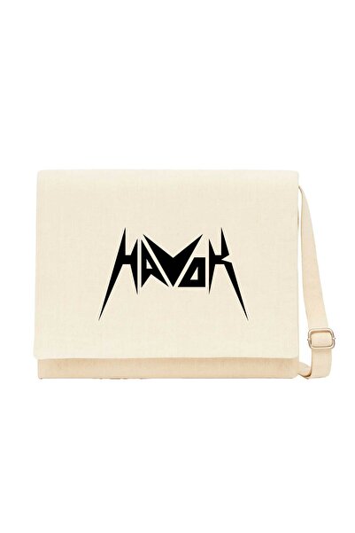 CrowsGate Τσάντα αγγελιοφόρου από καμβά με λογότυπο Havok