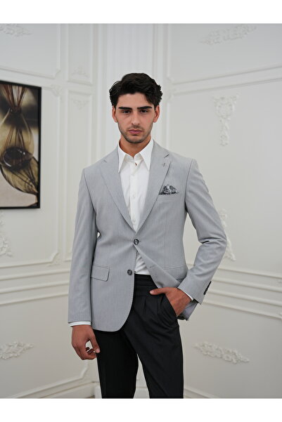 LONATOLİA Premium Italian Style Slim Fit Men's Punto Stitched Half Lined Jack...