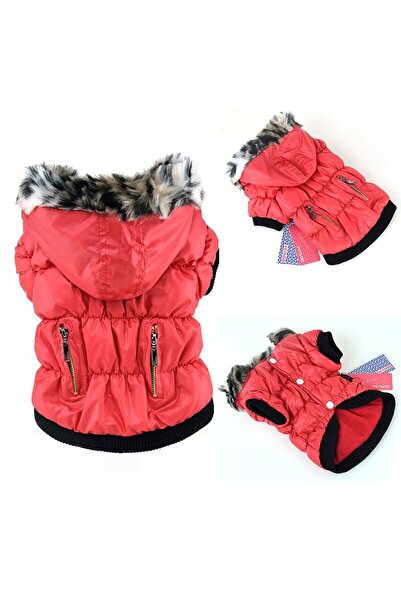 fara marca Geaca pentru catei roz 2XL 40cm lungime