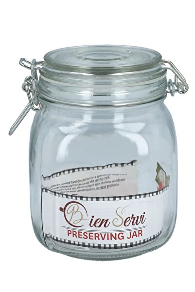 Bien Servi Servi Clear Glass Storage Jar 0.98L
