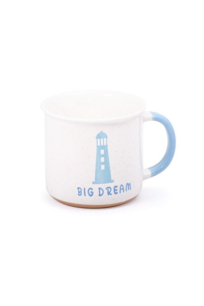 CAVO 400ml blue and white porcelain mug