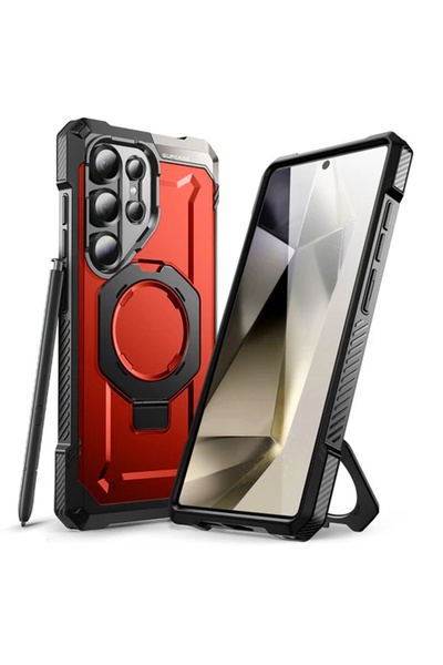 Optim Solution Θήκη AntiShock για Samsung Galaxy S25 Ultra, Βάση στήριξης, Κό...