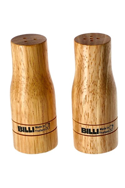 Billi 2-piece brown salt and pepper dispenser