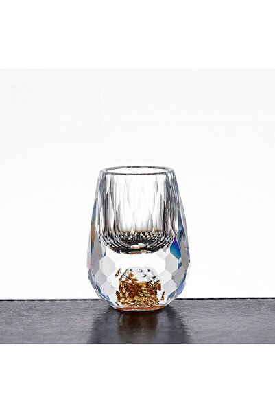 Choice3 <50ml Golden foil water dr 15ML Crystal Wine Glass Set, Luxurious and...