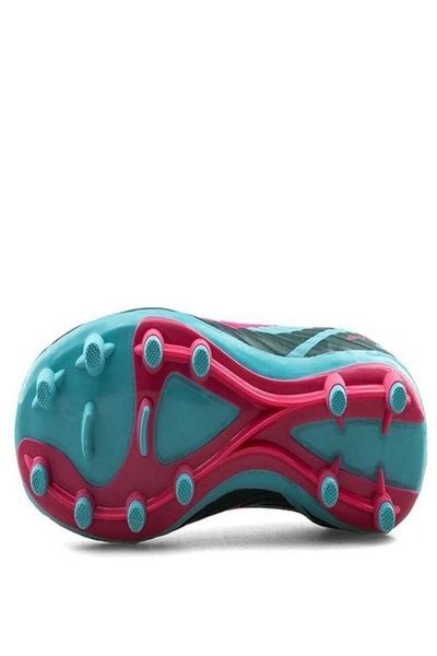 iskarpino Water Green Sax Lace-Up Men's Football Boots with Socks