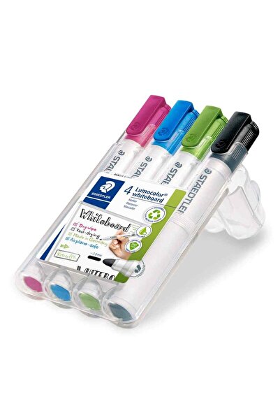 Staedtler Set of 4 Lumocolor whiteboard markers assorted colors 351-WP4 Mix 2