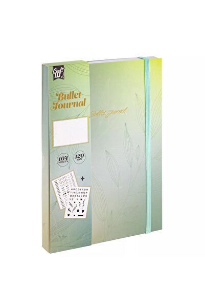 CraftID Jurnal cu linie punctată 21x15 cm - verde