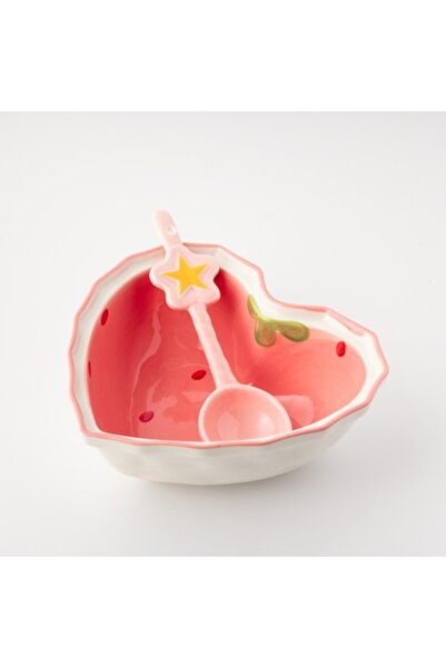 Euroclass Bol cu ​​lingură, model de căpșuni în formă de inimă