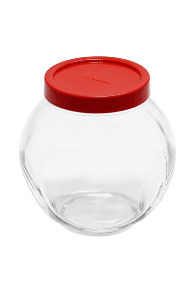 SHOPIENS Jar with lid Bela 80000, transparent glass, 1.5 l