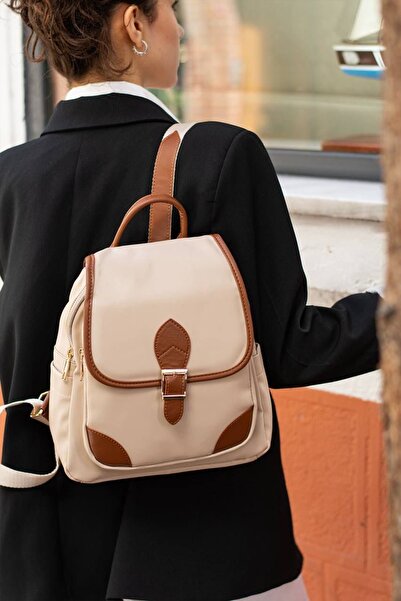 grand coco Women's Beige Tan Detailed Shoulder Bag