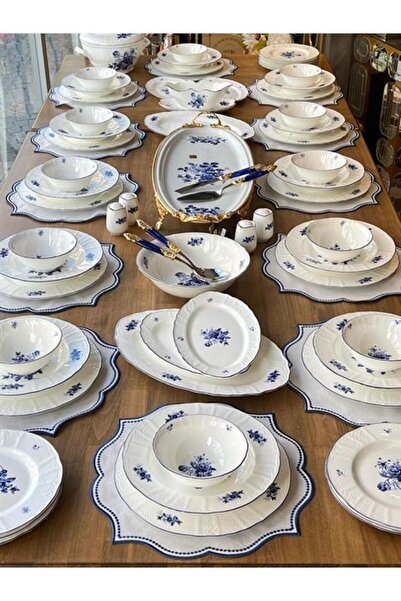 ROY KING Yemek Takımı Blue Garden 67 Parça 12 Kişilik
