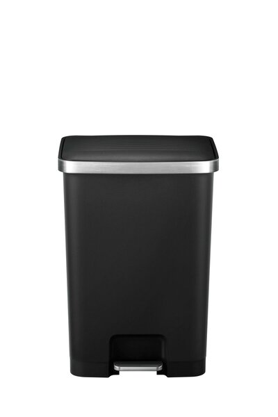 EKO HANA PLASTIC PEDAL BIN 70L BLACK