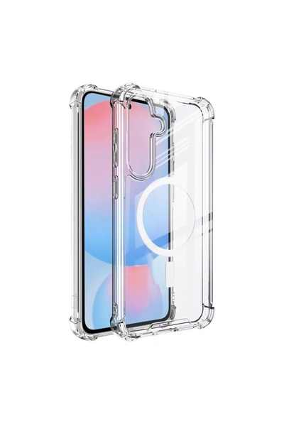 Optim Solution Husa Top-Grade MagSafe AntiShock pentru Samsung Galaxy S25+, Incarcare Wireless, Transparent