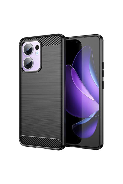 Optim Solution Husa Carbon Resistance pentru Oppo Reno13 F / FS, Anti-Soc, Negru