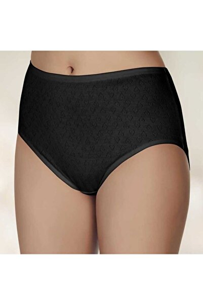 YILDIZ Pack of 12 100% Cotton Heart Patterned Jacquard-Transfered Bato Panties 3590