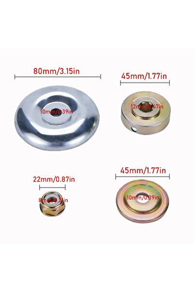 Choice 4pcs 3/4pcs Universal Trimmer Working Head Mower Collar Nut Thrust Pla...
