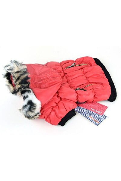 fara marca Geaca pentru catei roz XL 36cm lungime