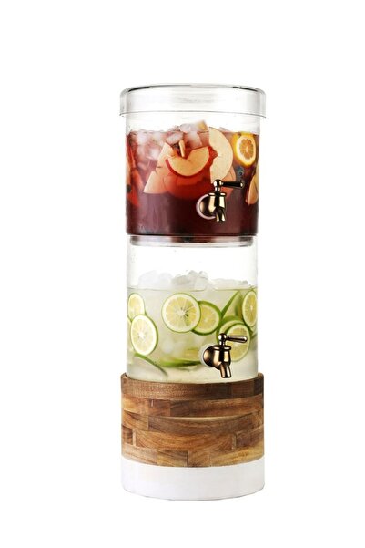Bien Servi Durable and easy to clean 3-piece beverage dispenser set, multi-color