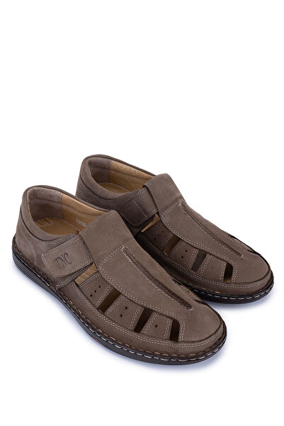 Tamer Tanca Men's Genuine Leather Mink Nubuck Casual Shoes