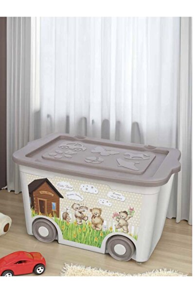 Genel Markalar Desenli tekerlekli oyuncak kutusu