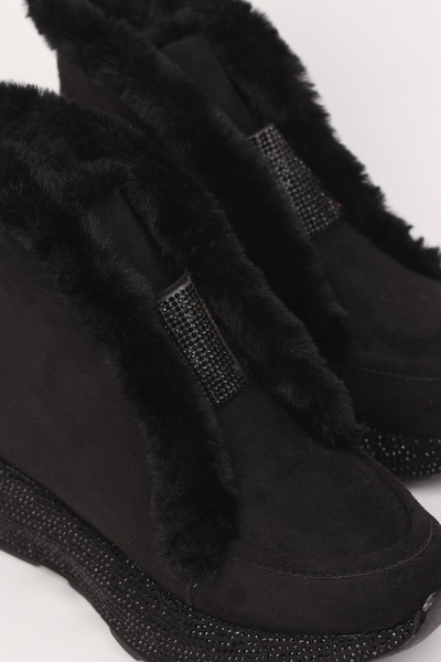 Madam Tarz LJN-150 Kürklü Taşlı Bot