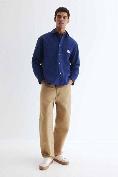 H&M Kanvas Overshirt Gömlek Oversized Fit