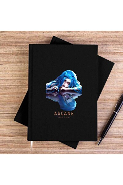 CrowsGate Arcane Jinx Black Unlined Canvas Notebook