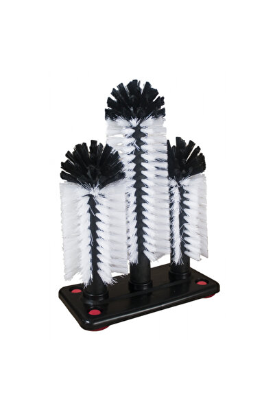 Raki Glass washer with 3 different sized brushes and vacuum feet